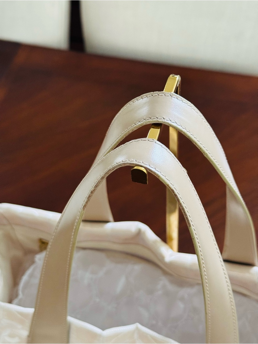 Chanel Beige Travel Line Tote Bag – CC Monogram - Picture 7 of 13